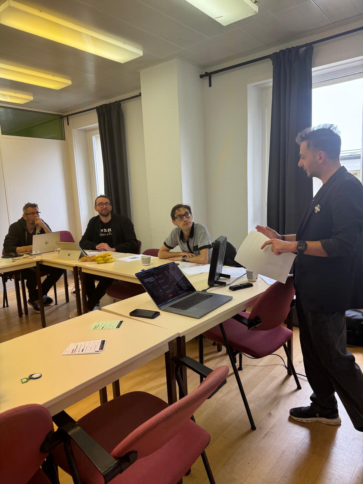 Facilitated discussion during the Agentic AI workshop in Lausanne