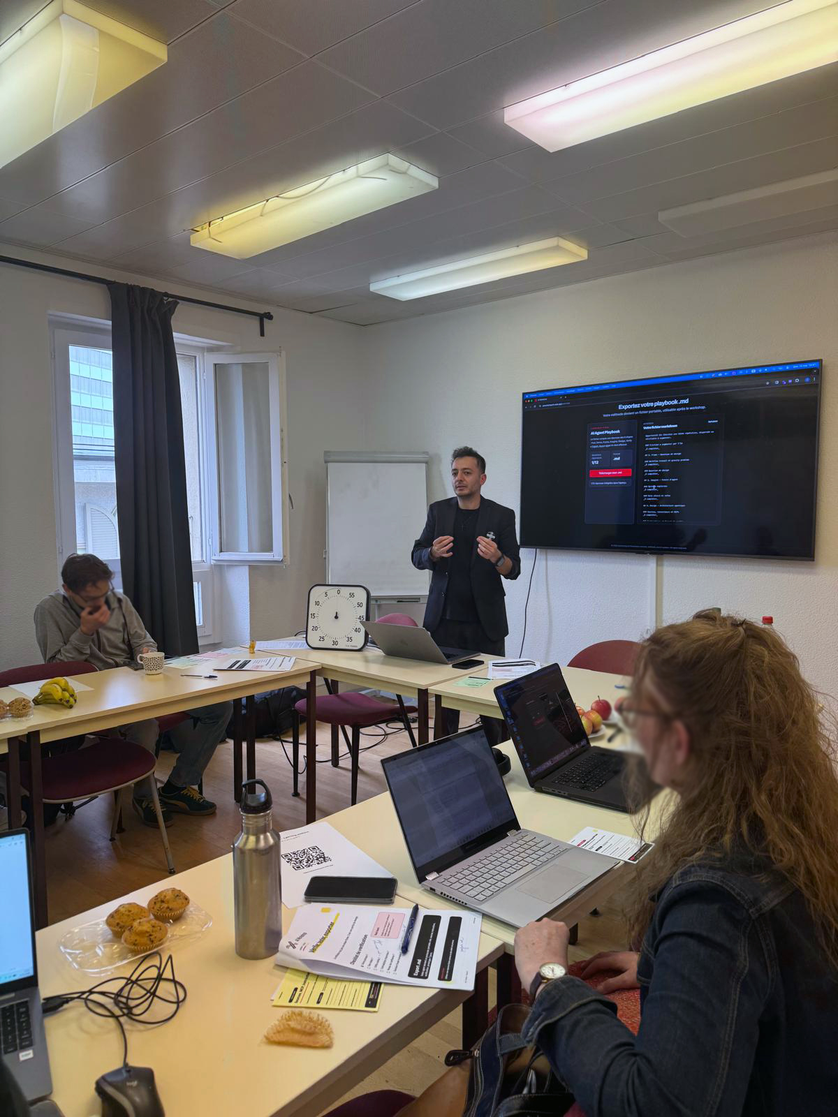 Agent export demonstration during Agentic AI training in Switzerland